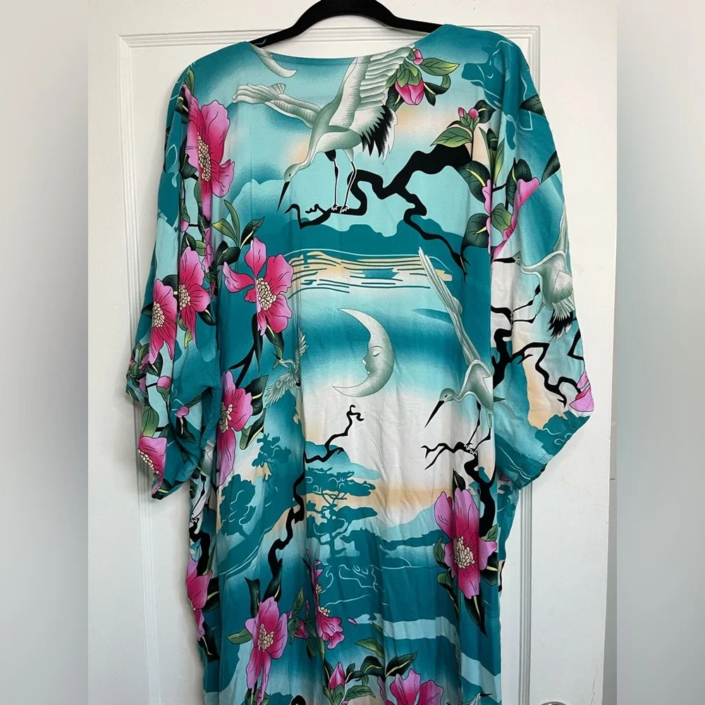 Floral Kimono Robe - Picture 3 of 4